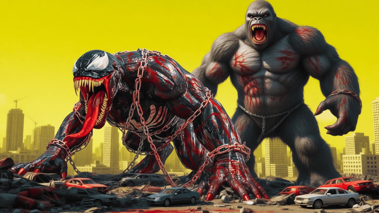 King Kong vs Venom Ultimate Clash⚡ Epic Monster Battle That Destroys the City (4K)