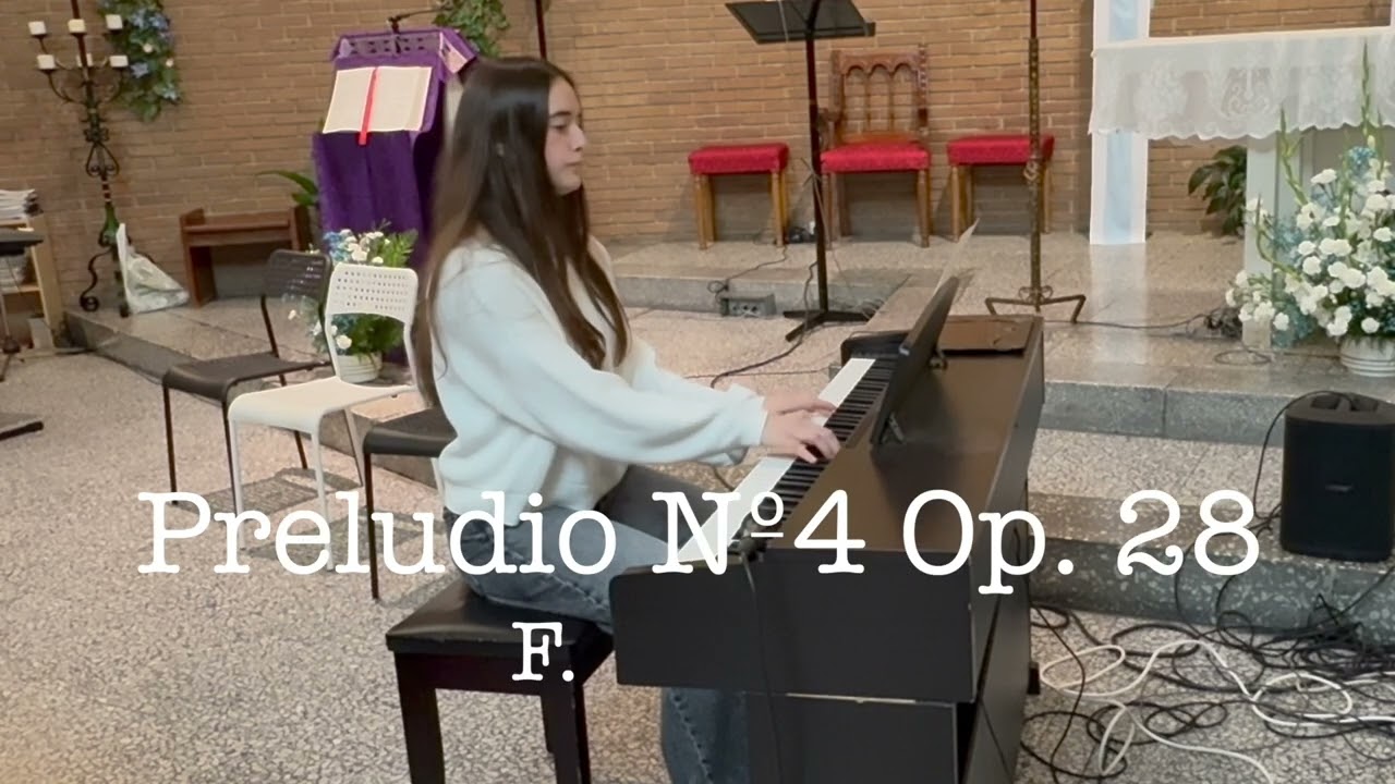 Ana Franco Preludio Nº4 Op  28 de F  Chopin Piano