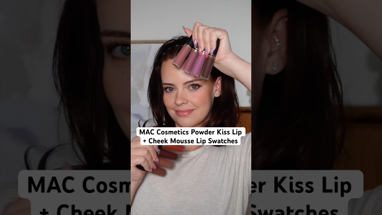 MAC Cosmetics Powder Kiss Lip + Cheek Mousse Lip Swatches! 