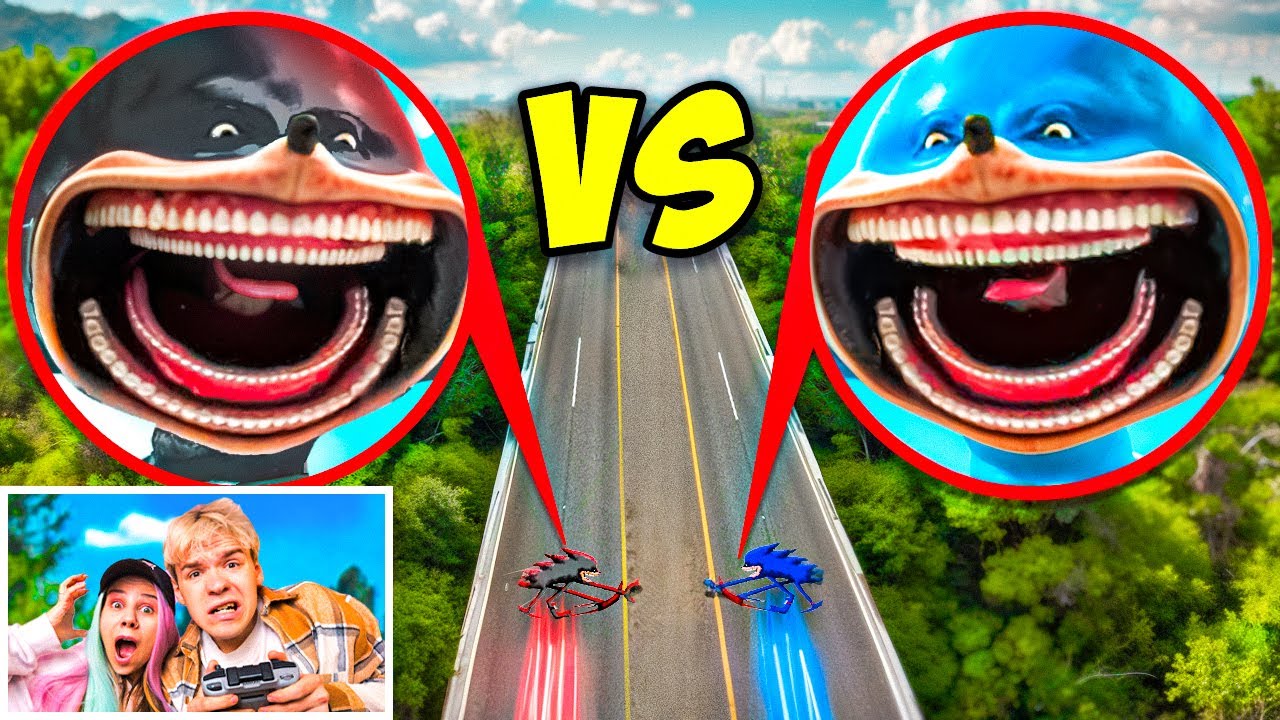 मेरे ड्रोन ने SHIN SONIC बनाम SHIN SHADOW SONIC को असल ज़िंदगी में रिकॉर्ड किया!