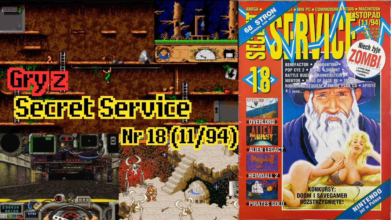 Gry z SECRET SERVICE 18 (LISTOPAD 1994) - gramy, oceniamy