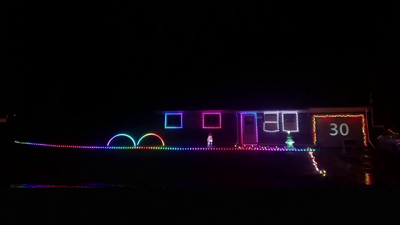 2020 New Year's Eve light show - The final countdown