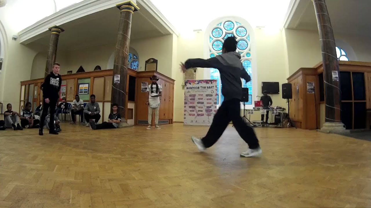Bboy Ginger vs Evion solo quarter finals. Embrace the beat 2016.