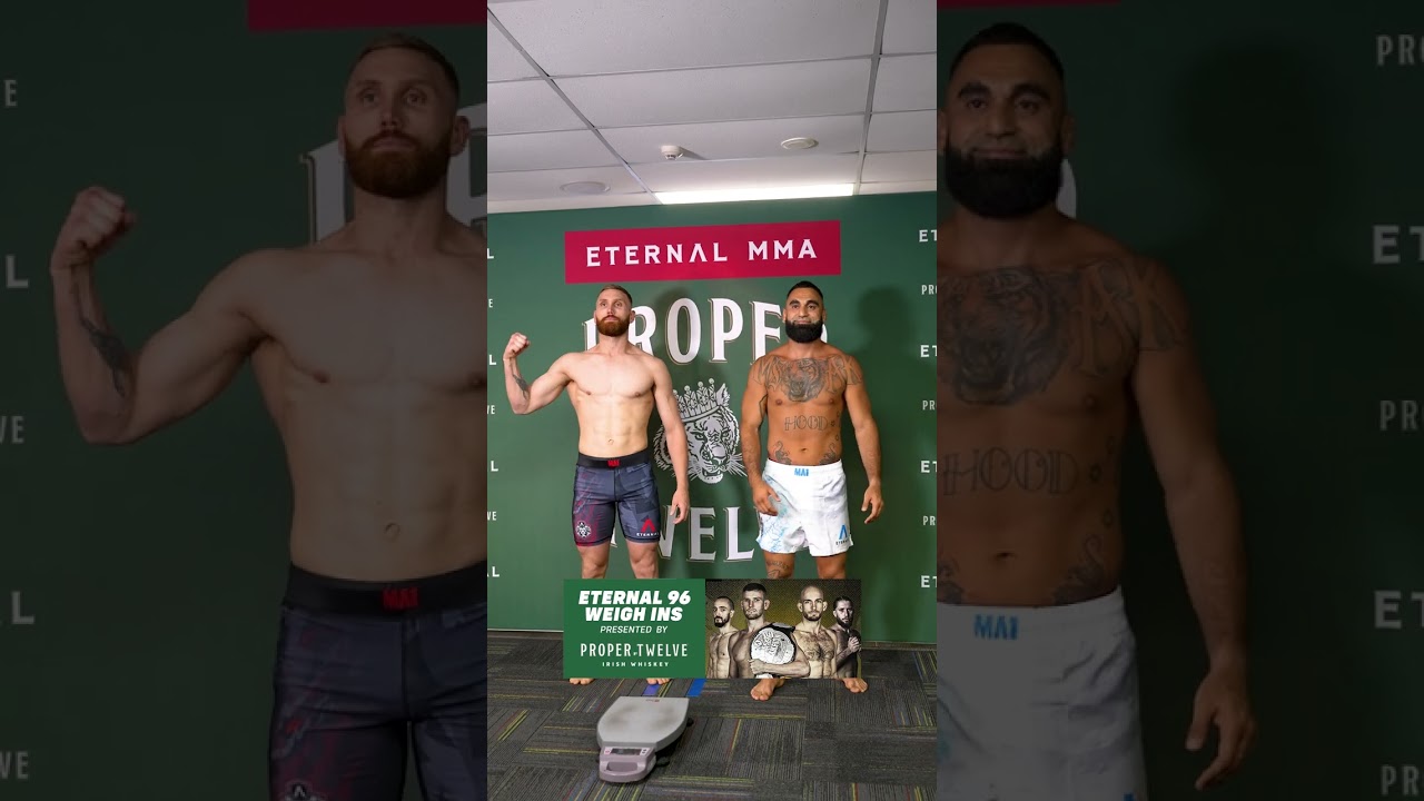 Eternal 96: Gold Coast weigh ins presented by Proper No. Twelve. 💪🏆