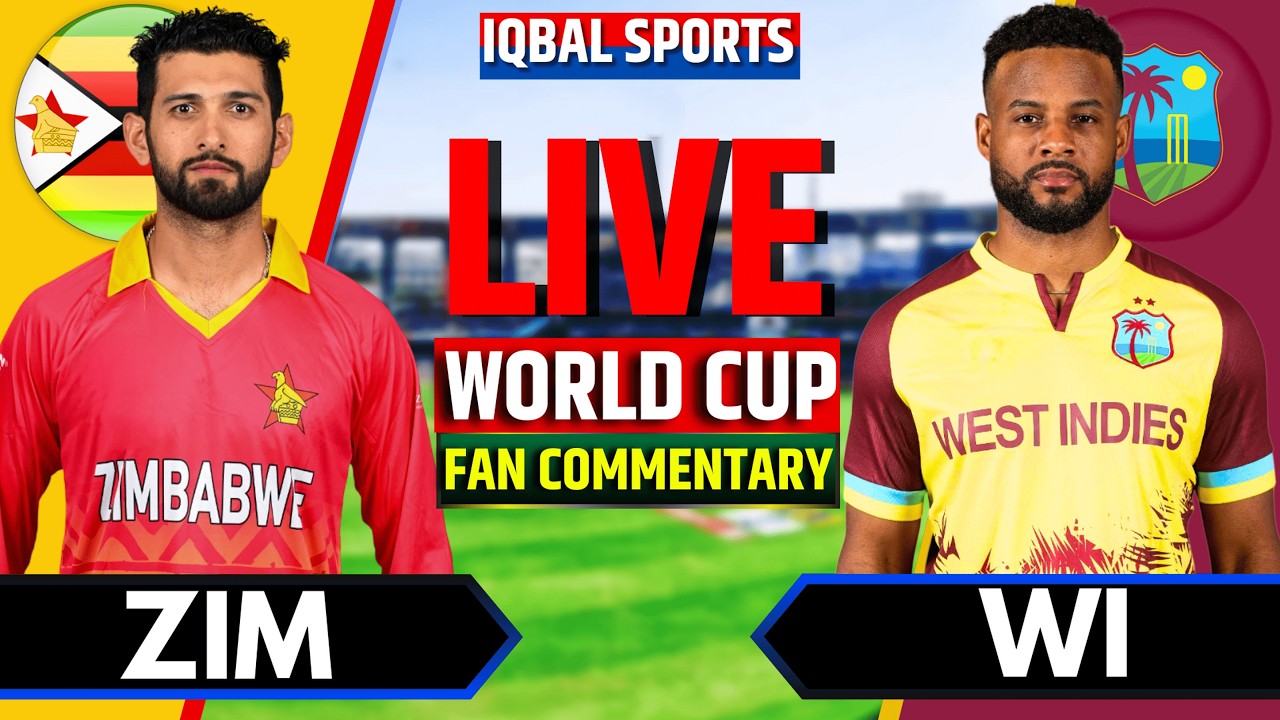 Zimbabwe vs West Indies, T20 World Cup Fan Commentary | Live Cricket Match Today | ZIM vs WI Live