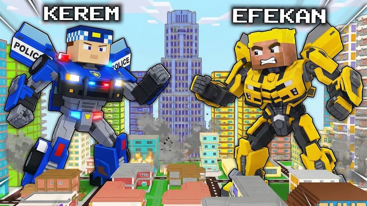 KEREM KOMİSER VE EFEKAN TRANSFORMERS OLDU! 😱 - Minecraft ZENGİN FAKİR HAYATI!