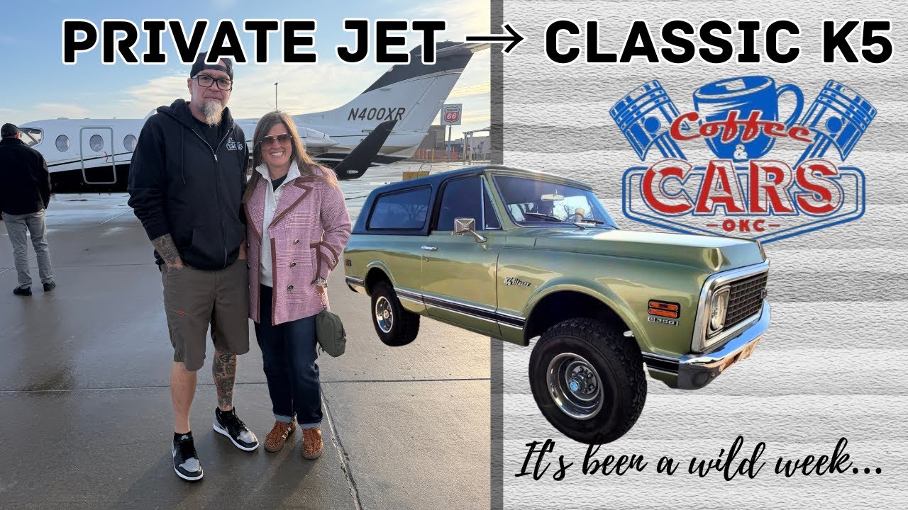 Flying on a Private Jet, Prepping the 1971 K5 Blazer, and Cars & Coffee Vlog