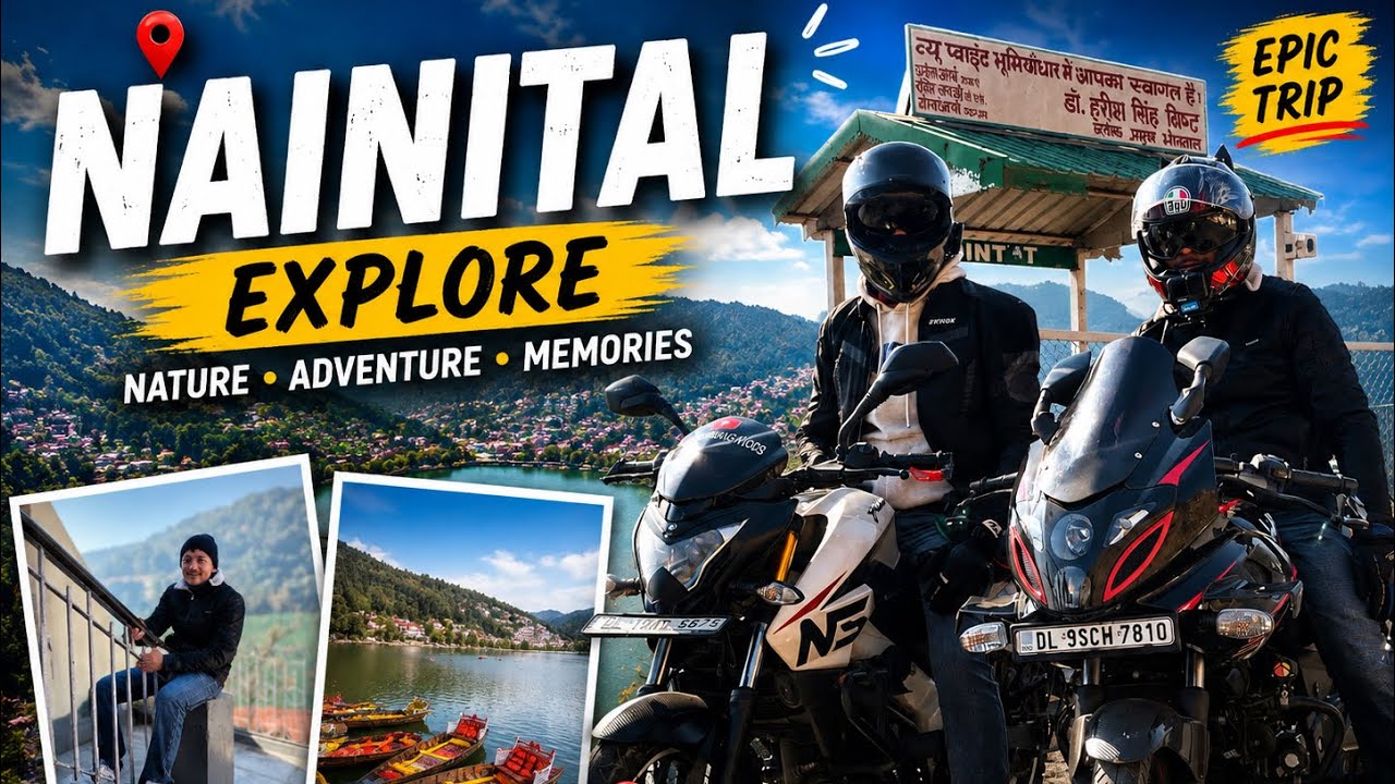 Finally, Delhi to Nainital complete || Road trip part 5|| pulsar 220f ￼