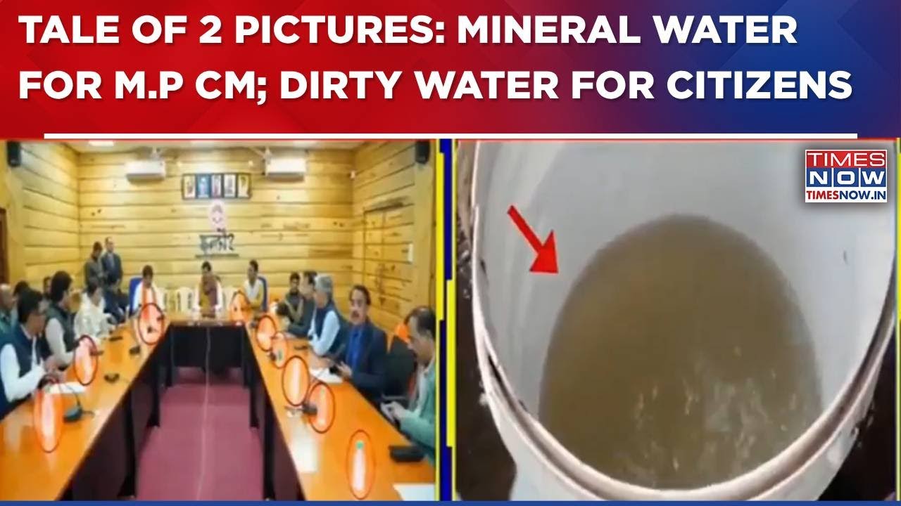 Tale Of Two Pictures After Indore Tragedy: Mineral Water For CM & Dirty Water For Citizens | WATCH