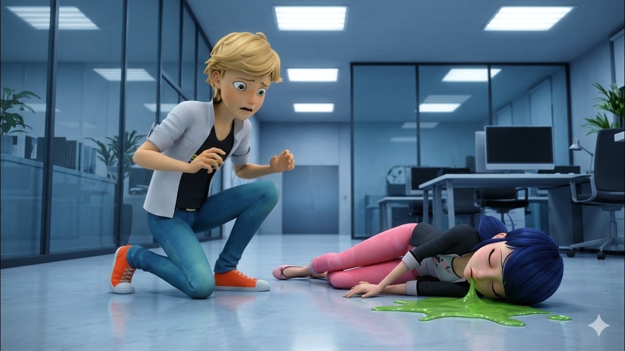 OMG 😰 what happened to Marinette 😭💔, Adrien is worried. @Rithoksupreme @GAMEARTMIRACULOUSSIMS