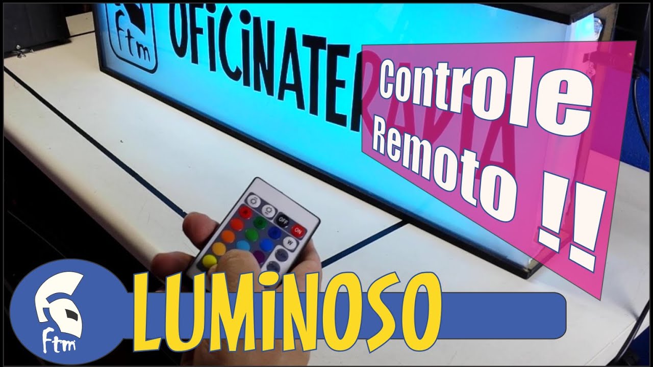 Letreiro Luminoso de Controle Remoto