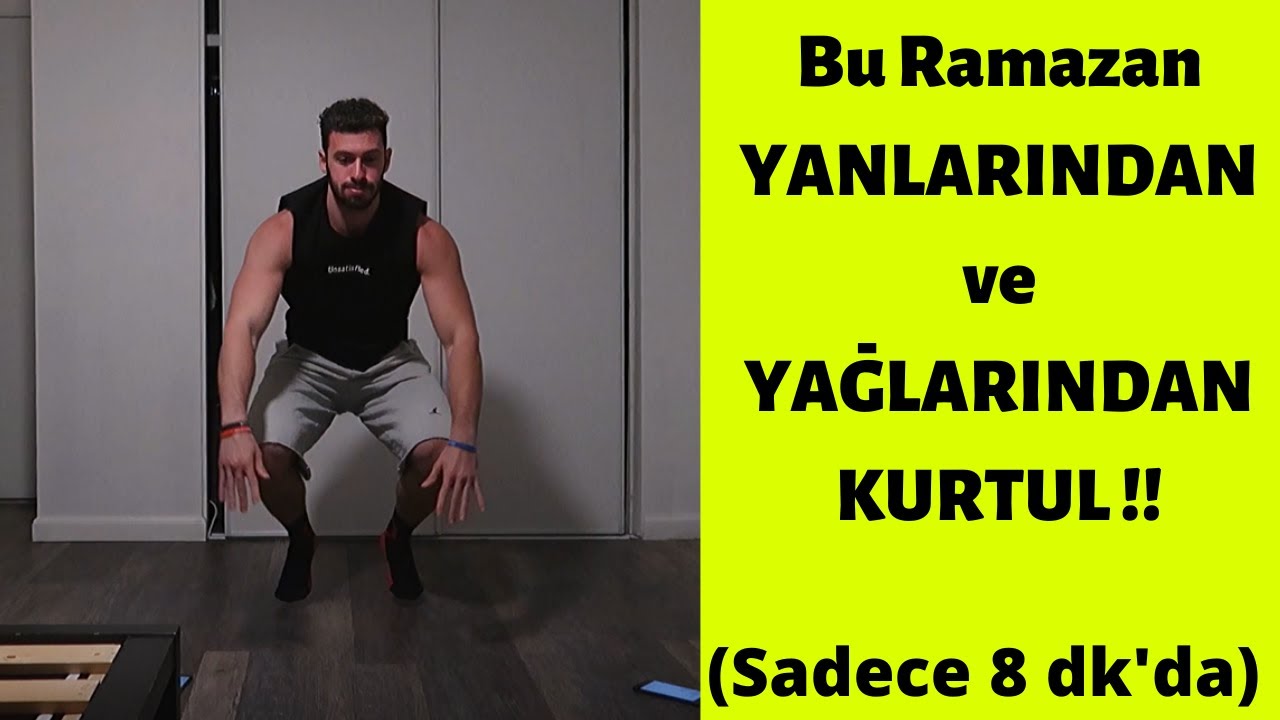 8 dk’da 1500 Kalori YAKTIRAN EV Rutinim !! (Ekipmansız)