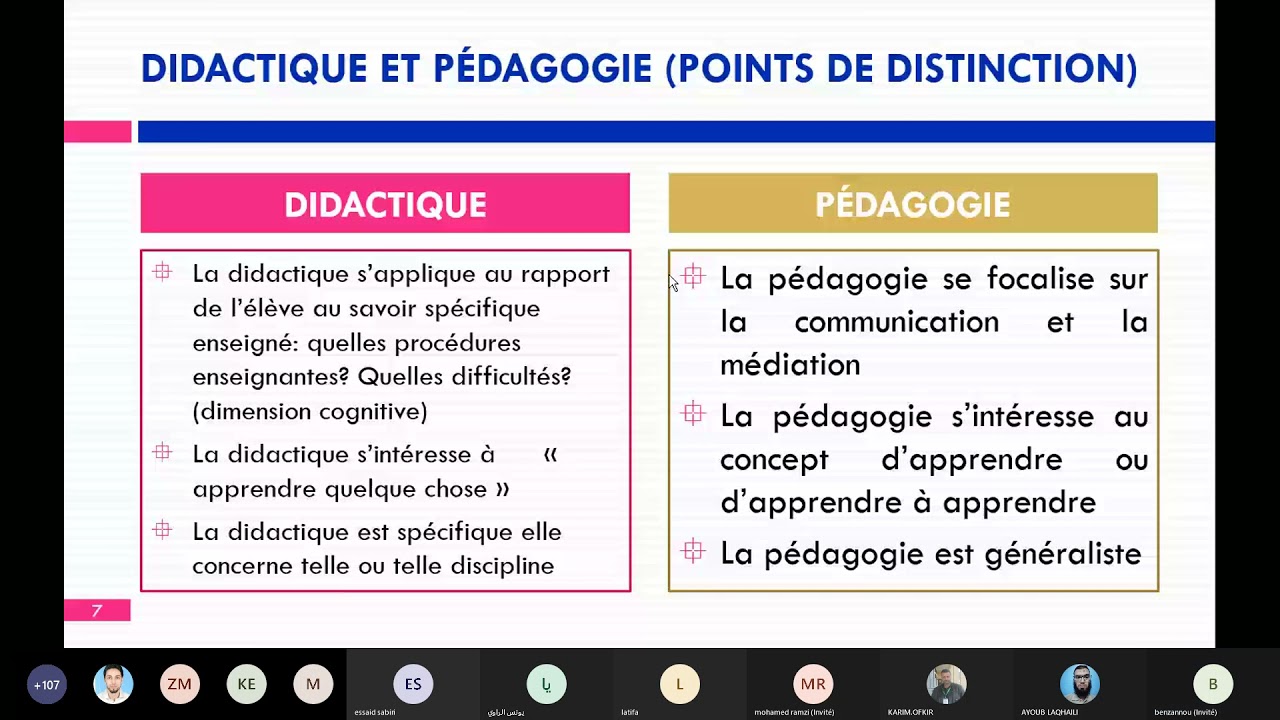 ديداكتيك اللغة الفرنسية (نظري)