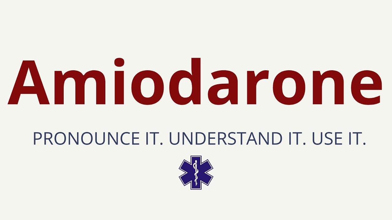 How to Pronounce Amiodarone | Amiodarone Pronunciation | Medical Terms