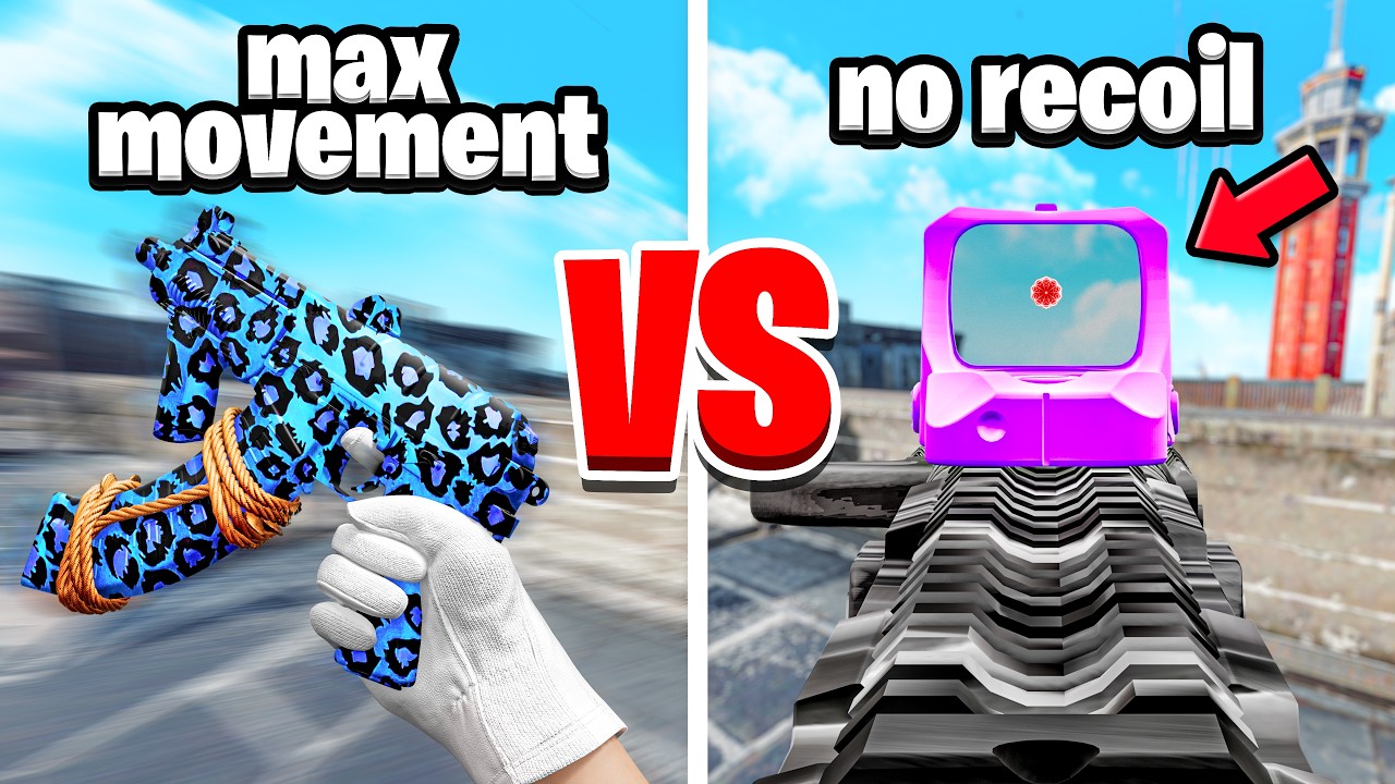 testing MAX MOVEMENT vs NO RECOIL LOADOUTS BROKE ME