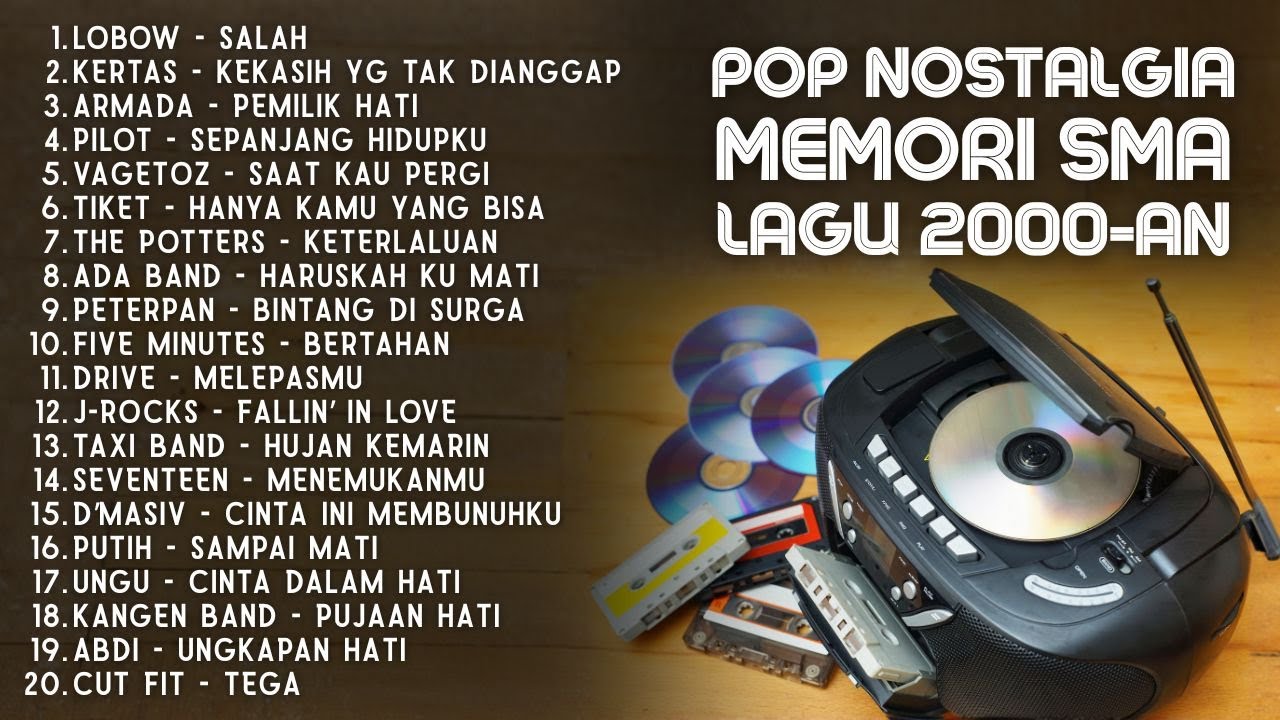 BEST POP INDONESIA 2000-AN HITS VERSI AKUSTIK BUAT SANTAI & KERJA | Playlist Lagu Kenangan Nostalgia