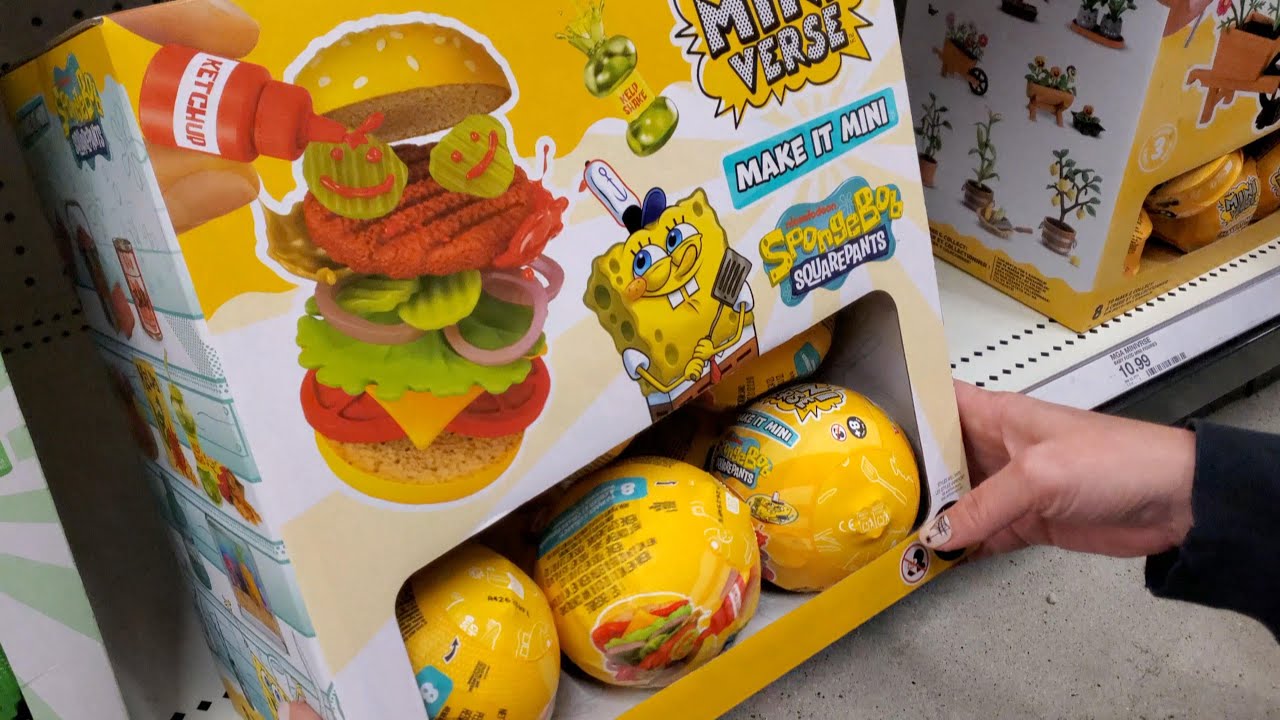 Видео распаковки и настройки коллекционных шаров-сюрпризов SpongeBob Miniverse MGA's Make It Mini...