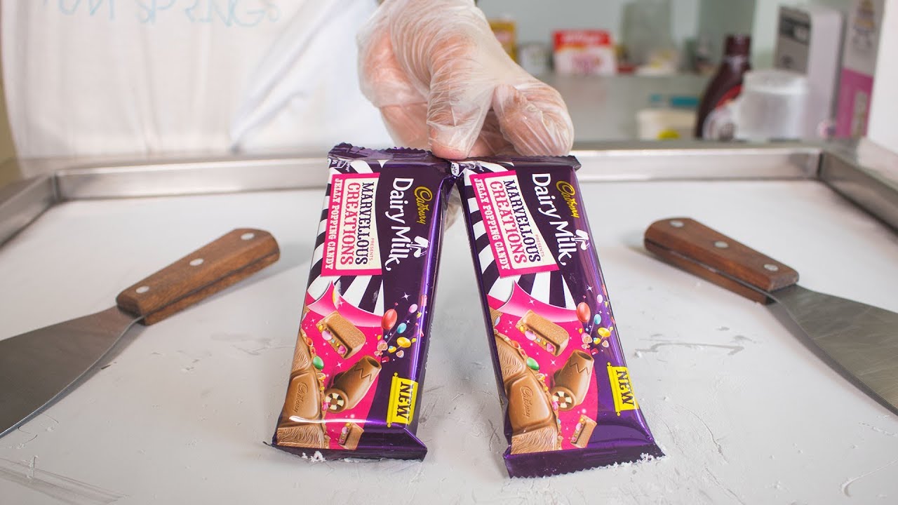 CADBURY Dairy Milk Marvellous Creation ICE CREAM ROLLS - SATISFYING ASMR