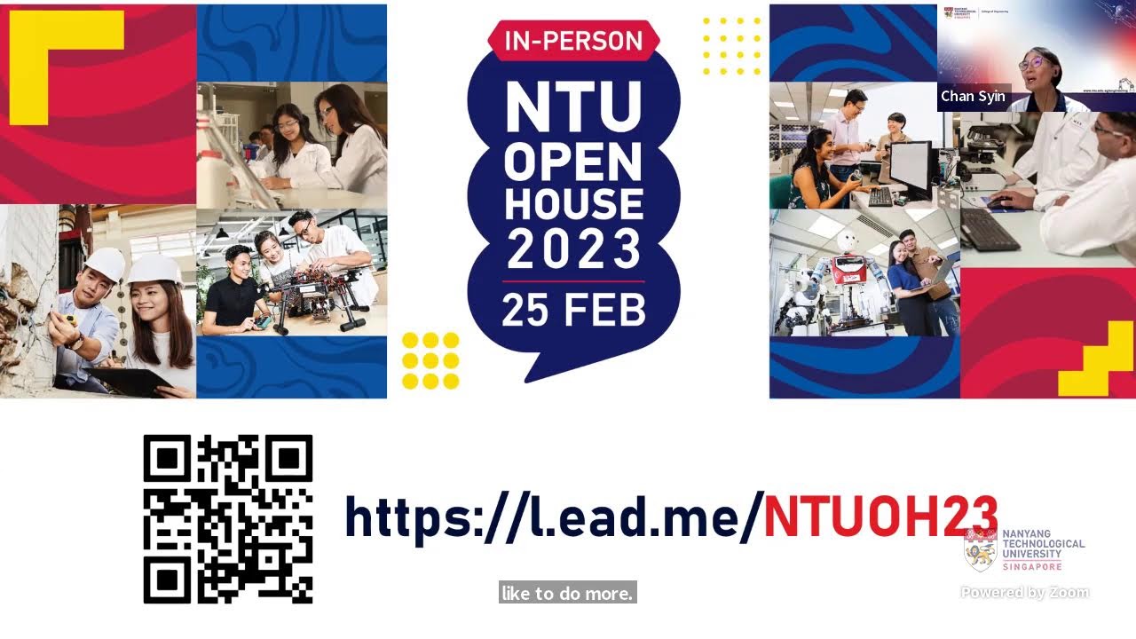 Overview of Engineering Programmes at NTU College of Engineering | 11 Feb 2023, 2pm SGT