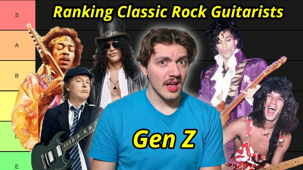 Gen Z Ranks Classic Rock Guitarists (Eddie Van Halen, Jimi Hendrix, Prince, and More) | A Tier List