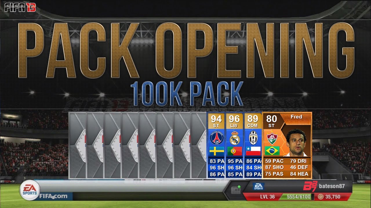 FIFA 13 Ultimate Team Pack Opening | My 100k Packs! (x3)