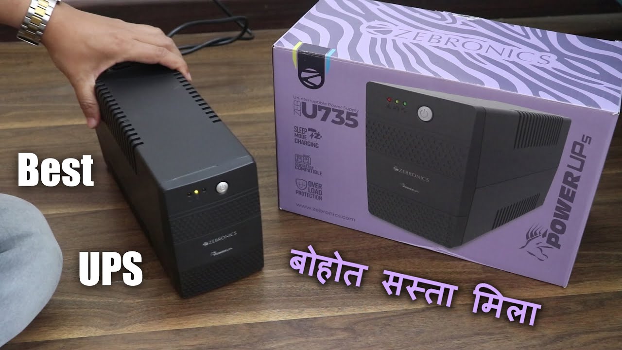 ZEBRONICS Zeb-U735 600VA UPS | Best UPS For Computer 2024 | Best UPS for Desktop PC under 2000 India