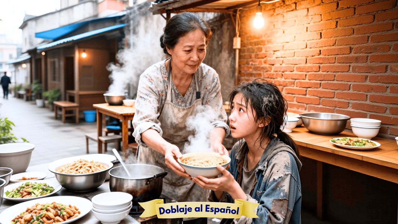 Le dio un plato de fideos a una mendiga… ¡y era la única hija del hombre más rico!