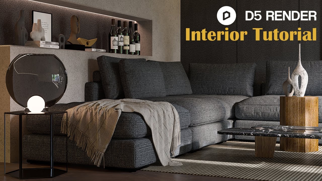 D5 render interior tutorial | D5 render tutorial for beginner