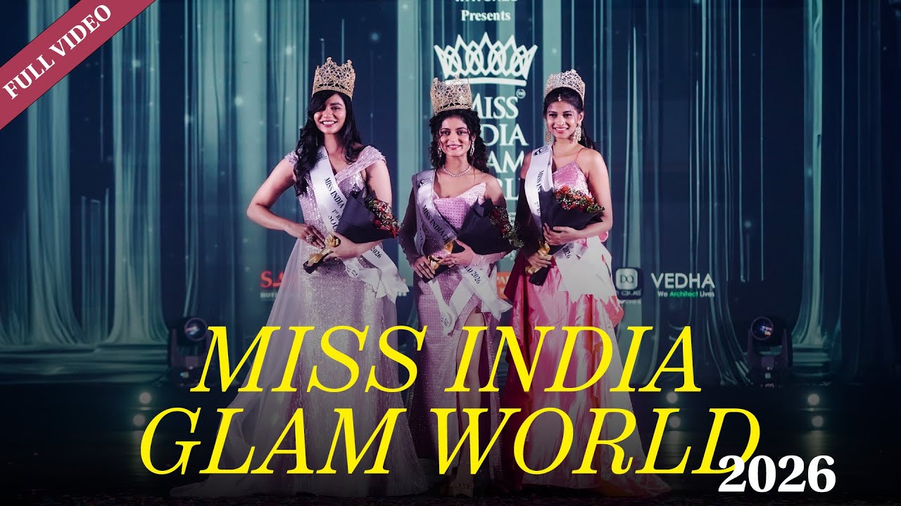 Miss India Glam World 2026 | PournamiMurali Winner ||  Full Video
