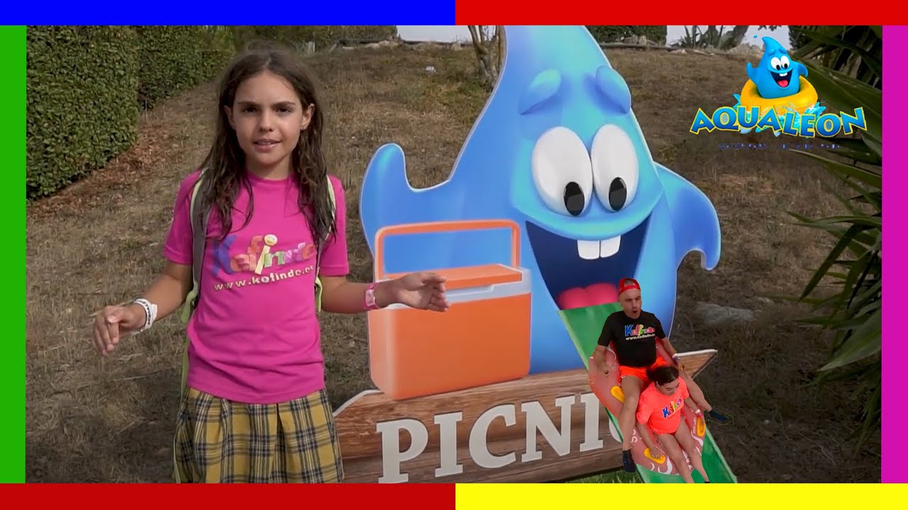 Aqualeon descúbrelo💧 mascota GOTA 💧el parque acuático en Albinyana Tarragona