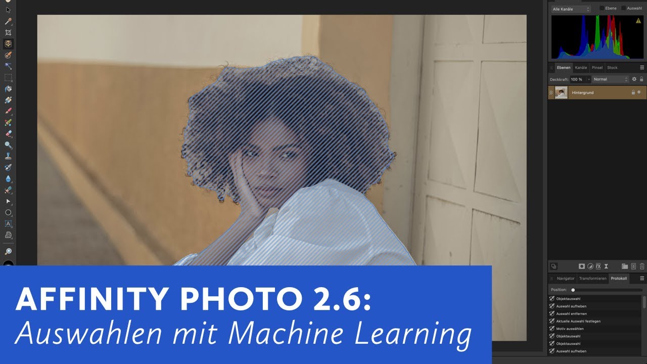Affinity Photo 2.6:  Auswahl mit Machine Learning