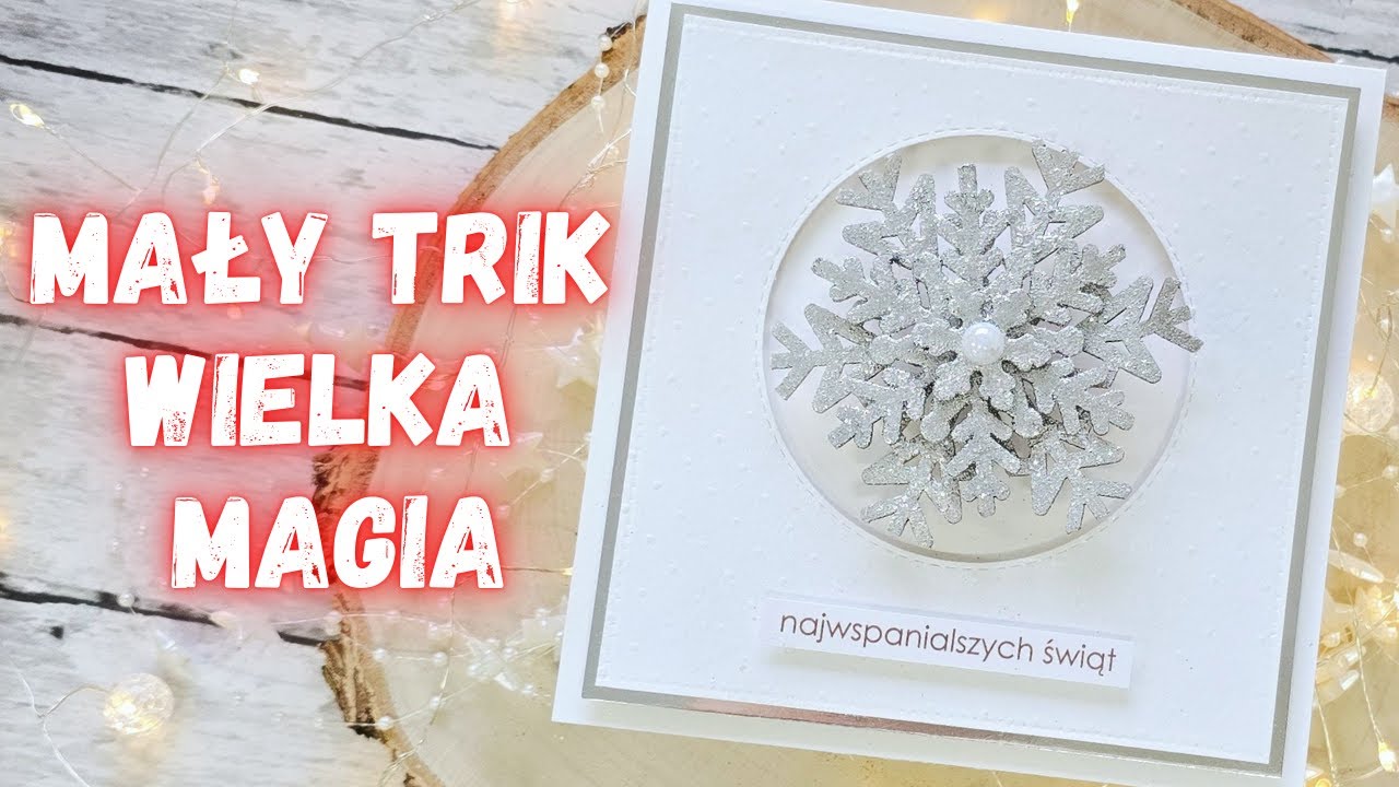 Prosta kartka, piękny efekt. Ruchoma gwiazdka. Zrób to ze mną.