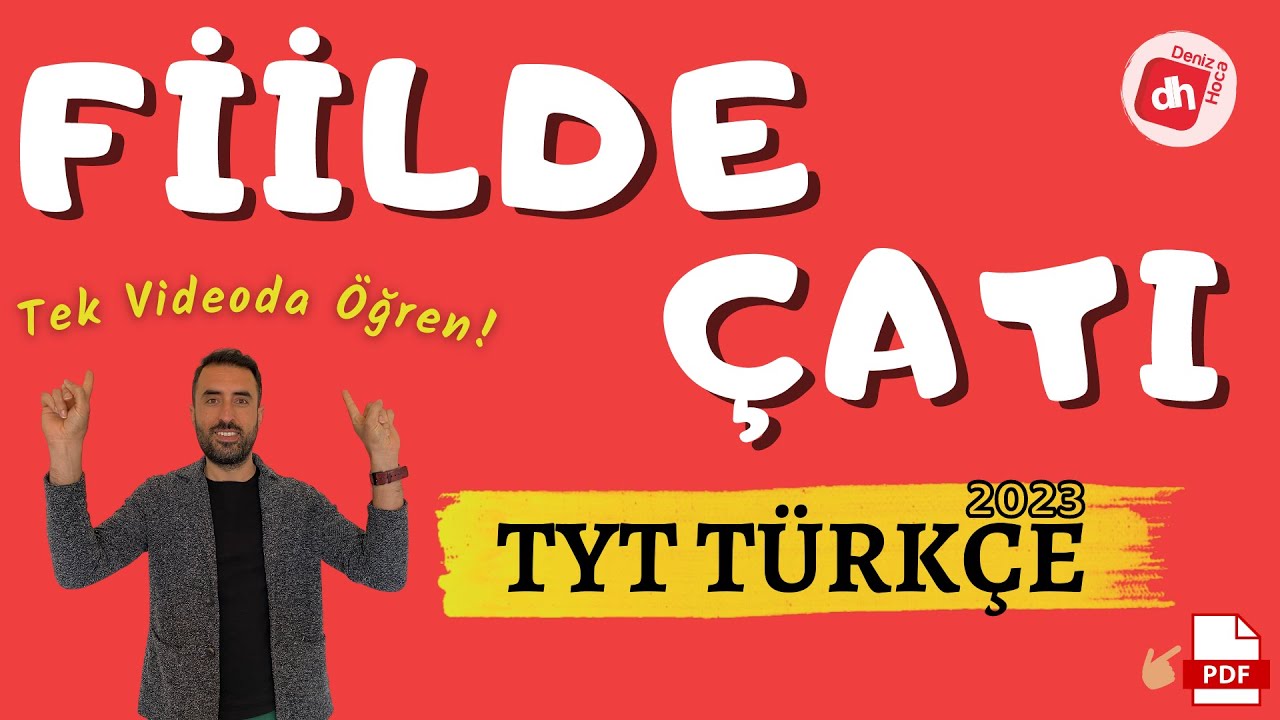 Fiilde Çatı (Bir Kerede Öğren!) / TYT Türkçe 2023 (Deniz Hoca) +PDF 📕