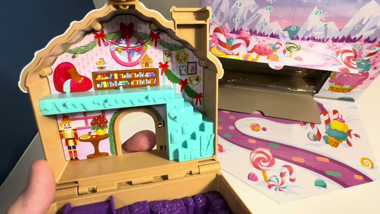 SPOILERS!! Opening the 2025 Polly Pocket Gingerbread House Advent Calendar