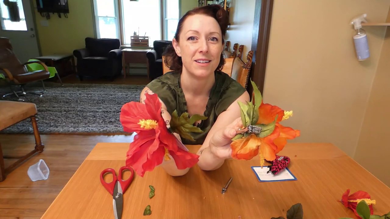 How I make hair flowers that hide the clip