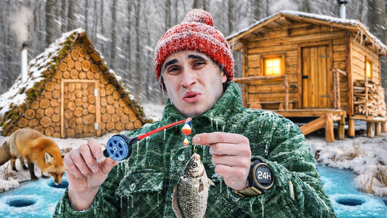 24 ГОДИНИ В ЛІСОВОМУ КУТОЧКУ В ЗИМКУ!