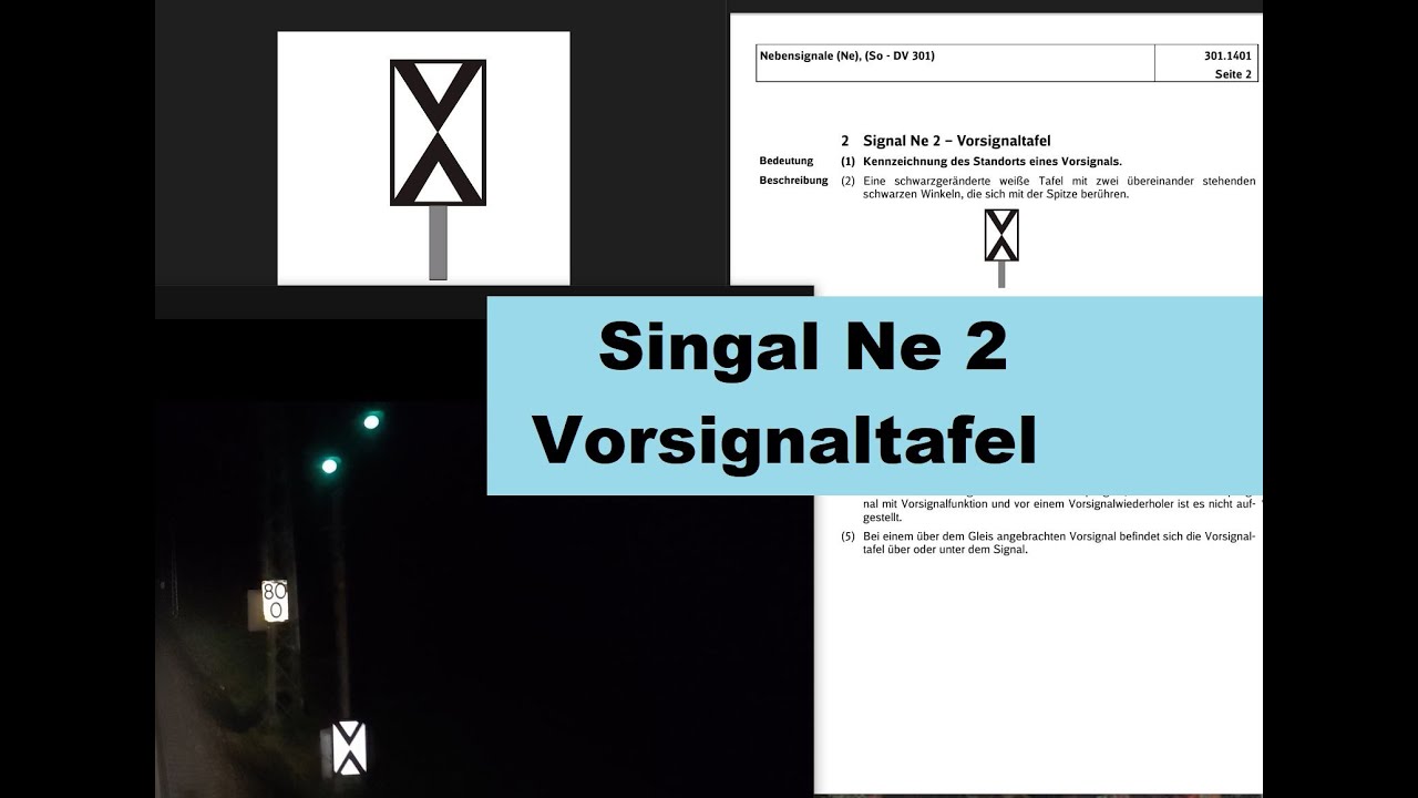 Signal Ne 2 Vorsignaltafel Haruka Bahnbasics