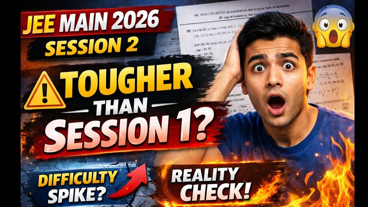 JEE Main Session 2 2026 — Harder Than Session 1? Honest Analysis
