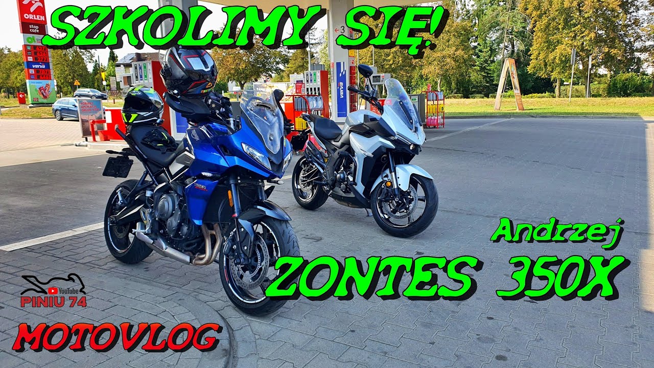 SZKOLIMY SIĘ! Andrzej na Zontes 350X | MotoVlog