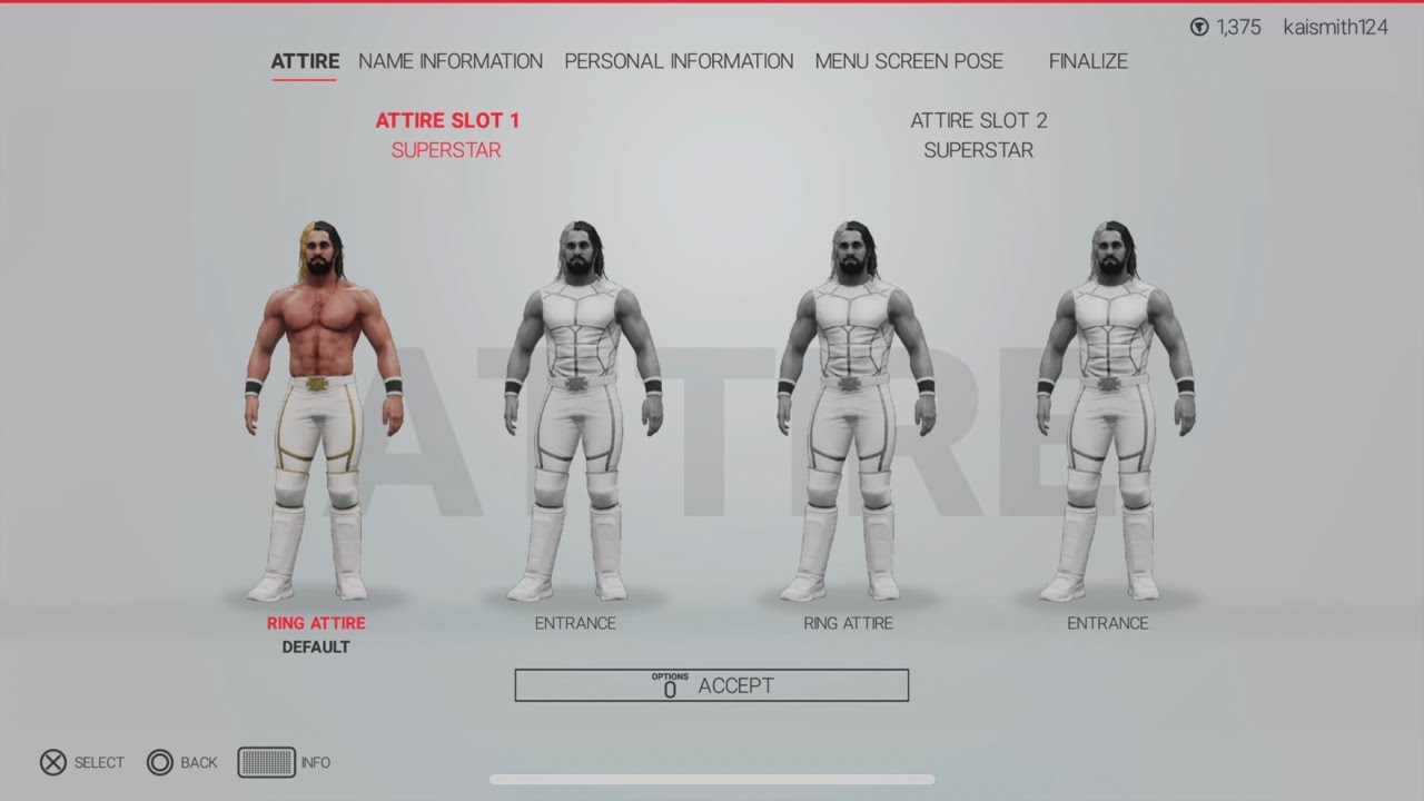 How to create Seth Rollins Summerslam ‘15 in WWE 2K19