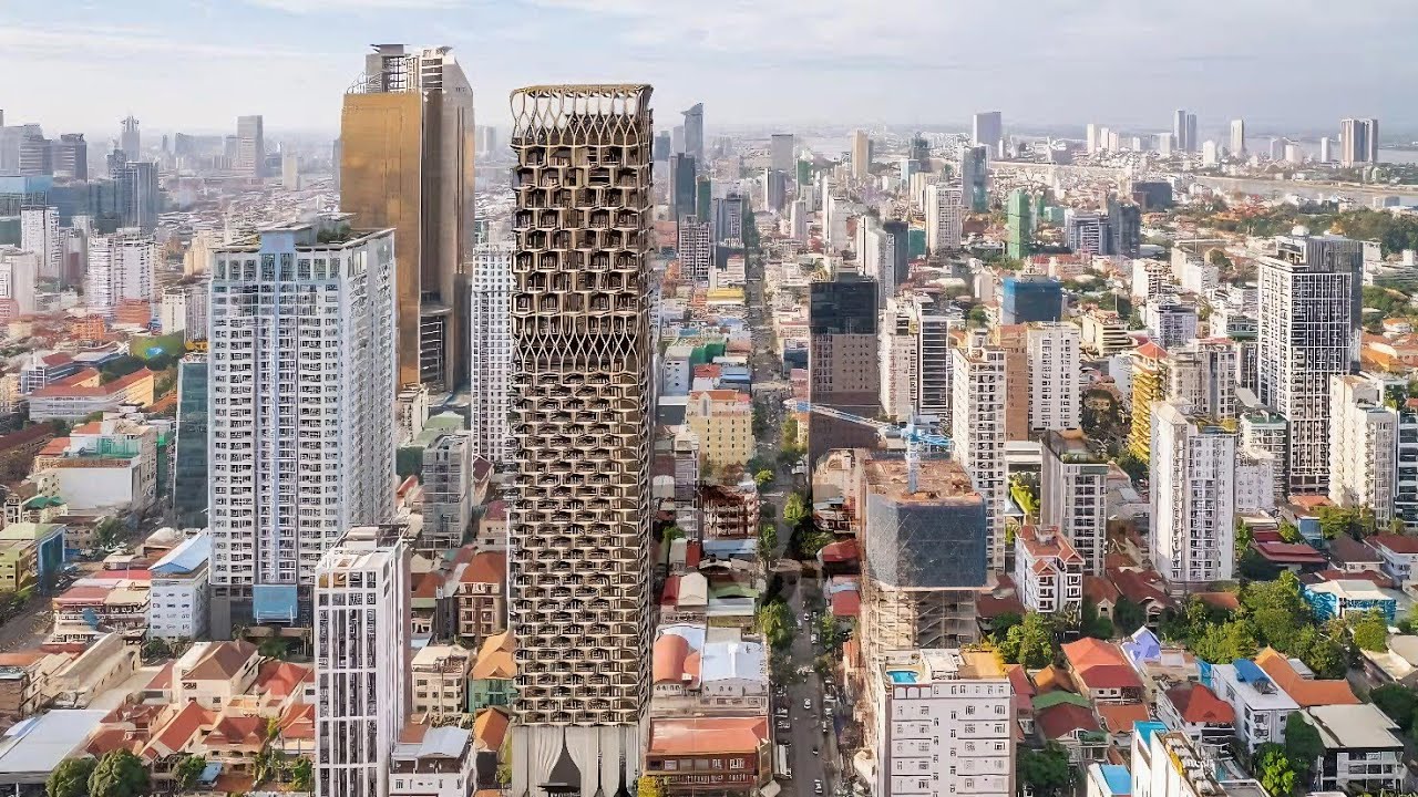 Phnom Penh's SKYLINE REDEFINED with Time Square 5, Time Square 6 & Gold Towers!
