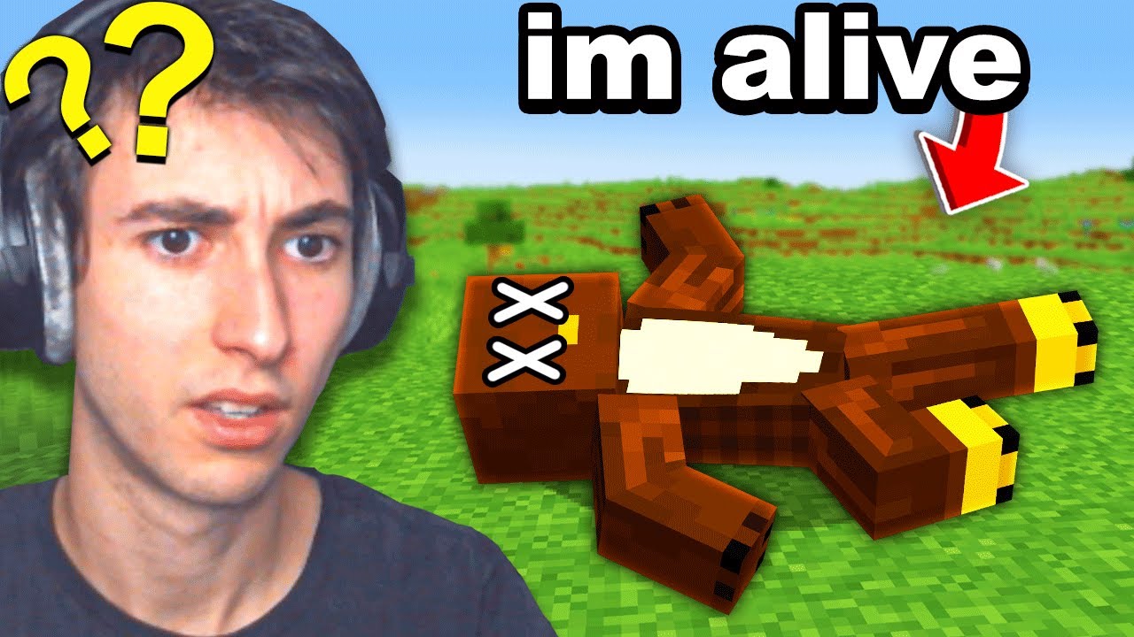 Fooling my Friend by FAKING MY DEATH on Minecraft...