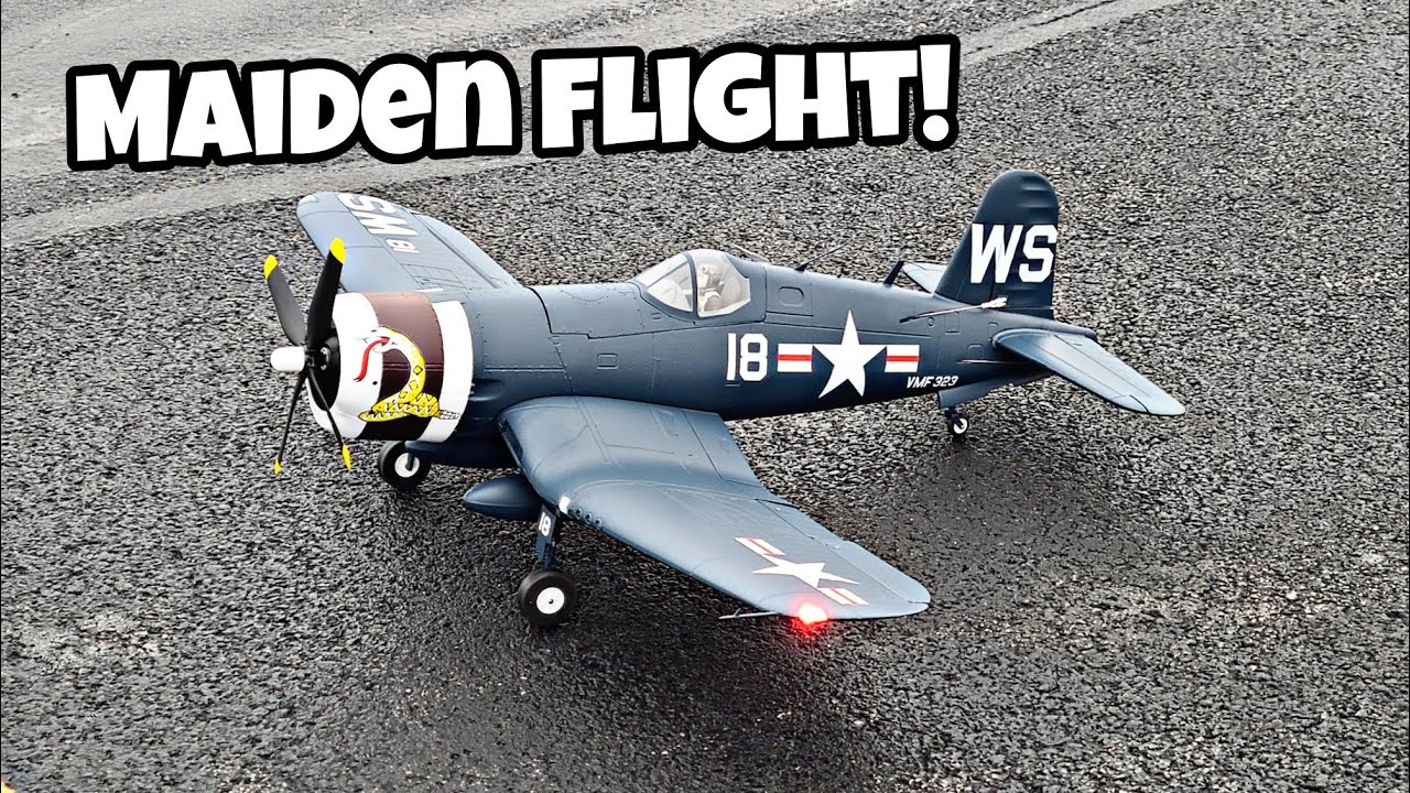 Maiden Flight!  The Arrows F4U-4 Corsair 1100mm PNP! (LIVE)