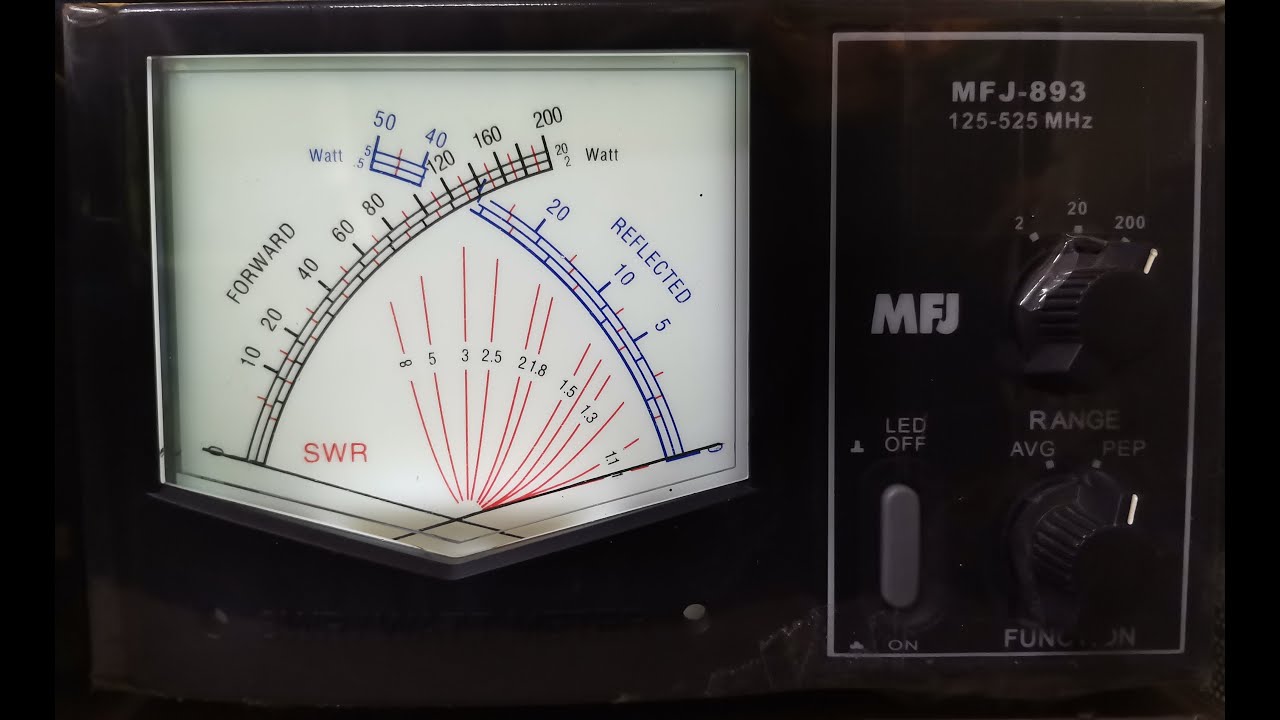 testing VHF  iCOM IC-2000  FM Transceiver and MFJ-893 SWR/Wattmeter