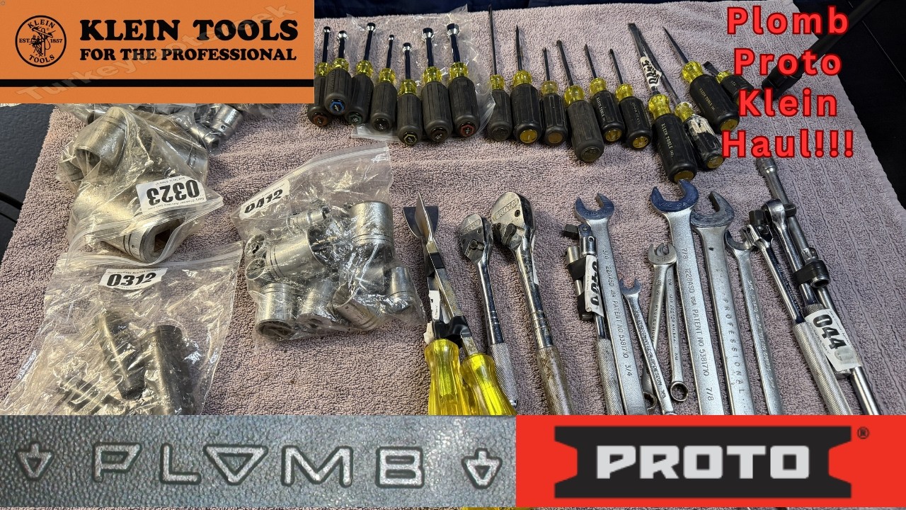 Heavy Tool Haul – Plomb, Proto, And Klein Auction Win!