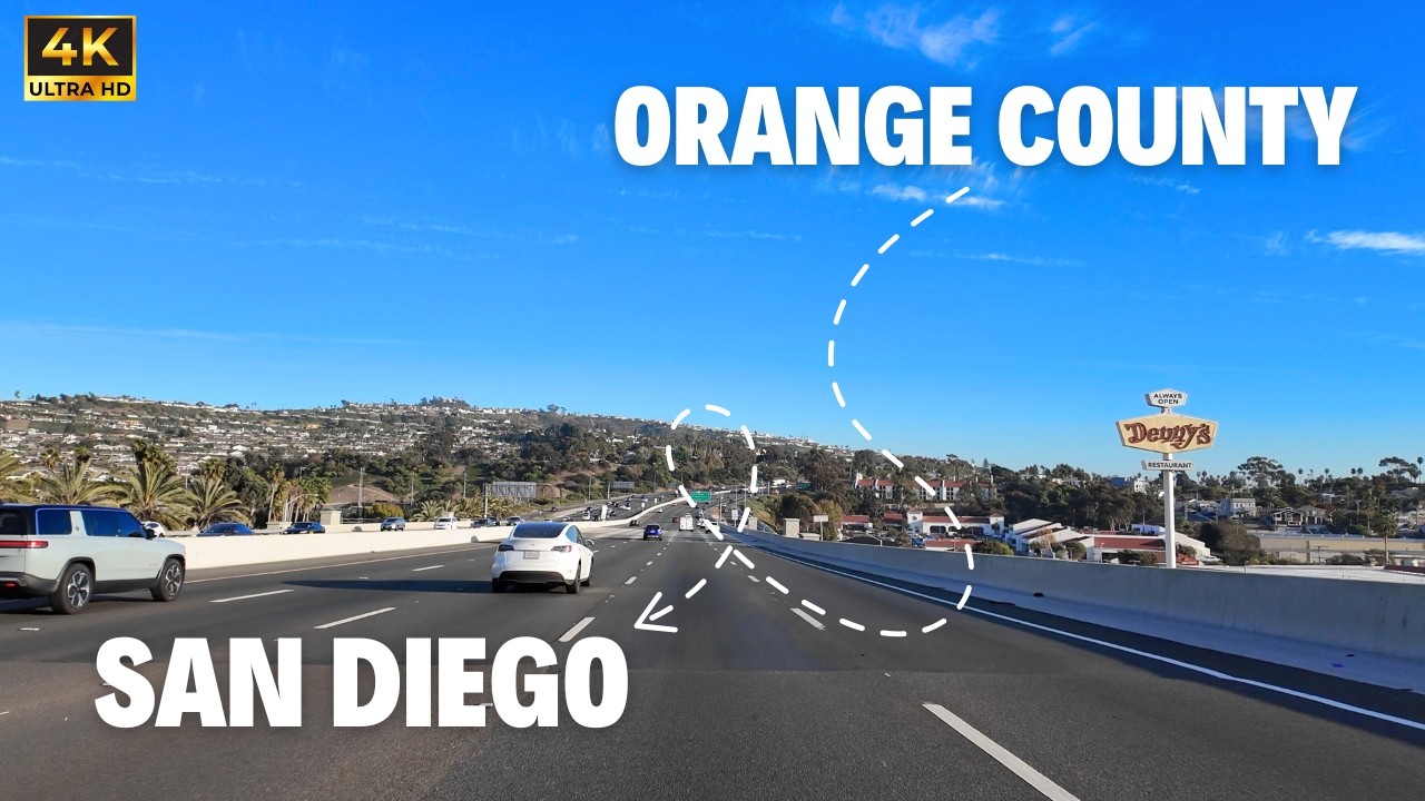 Golden Coastline: Scenic Views from Orange County to San Diego | 4K
