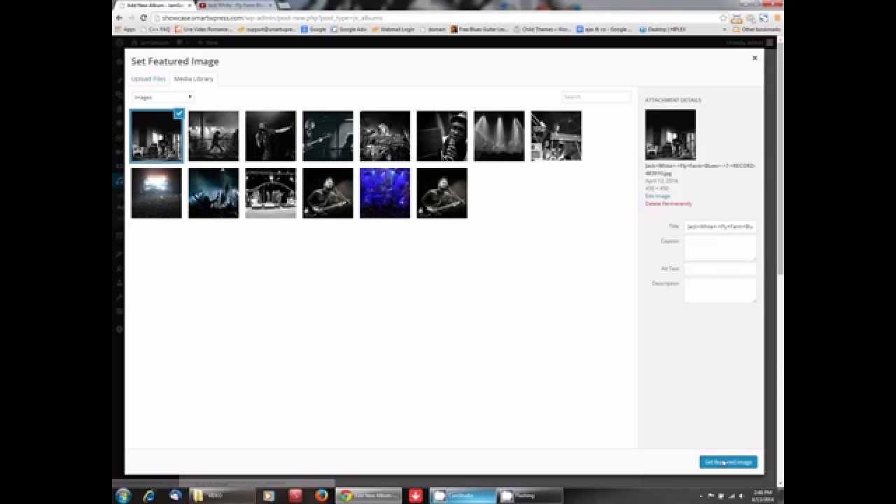 JamSession Music Band Wordpress Theme - Add New Music Album