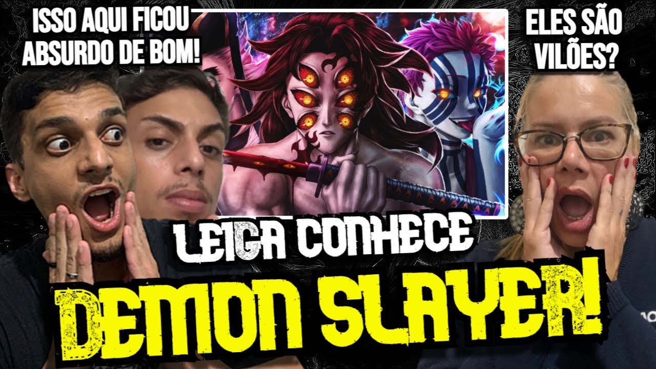 LEIGA REACT | Akaza, Douma e Kokushibo | Eclipse Carmesim | AniRap