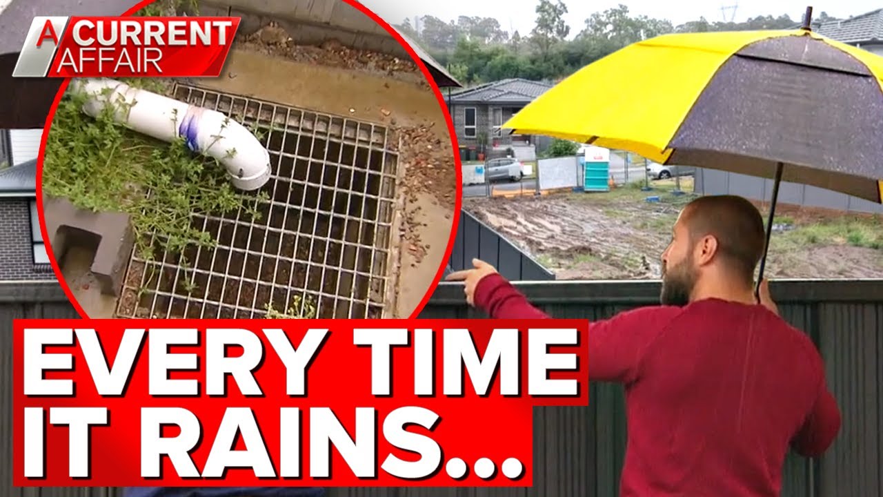 Mud spews from neighbour's yard every time it rains | A Current Affair