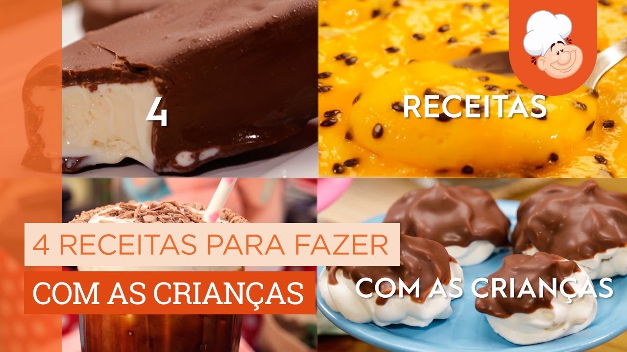 4 receitas para fazer com as crianças — Receitas TudoGostoso